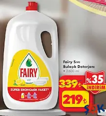 FAİRY BULAŞIK DETERJANI 2600 ML fiyat ve kampanya bilgisi
